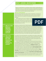 Frequently Asked Questions: What Is A Lexile Measure?