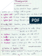 PDF Contient Le Résumés de Thermodynamique 1 Et Thermochomie