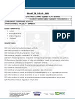 Plano de curso Redação ECIM 2021