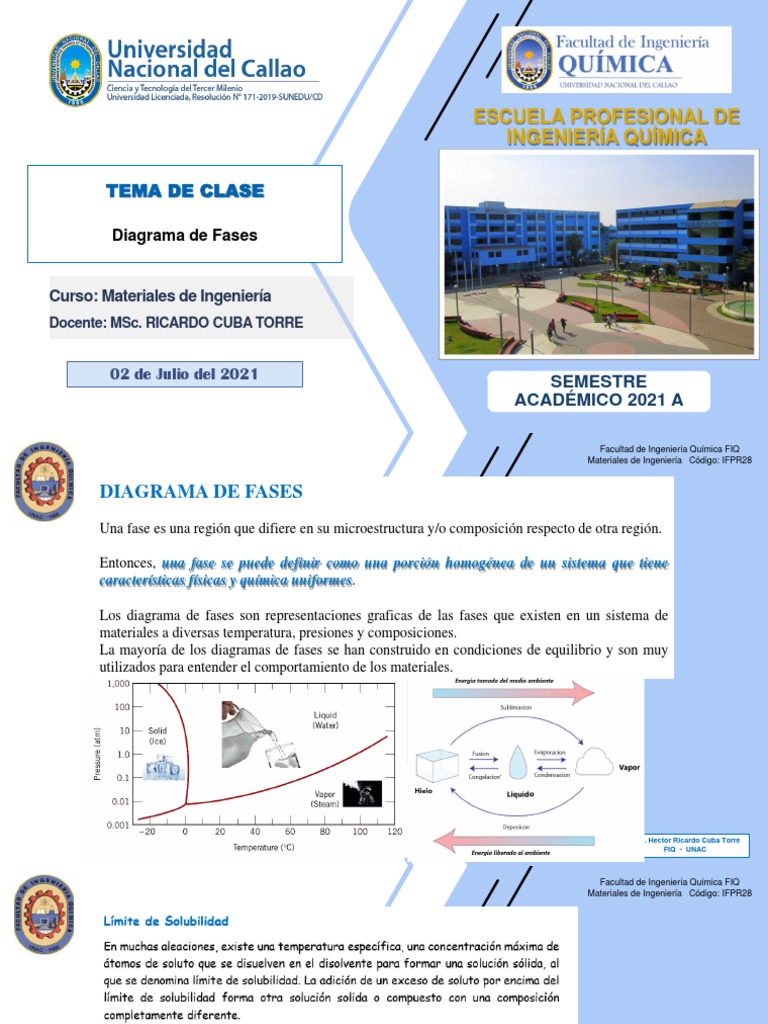 Diagrama de Fases en Materiales de Ingeniería | PDF | Fase (materia ...