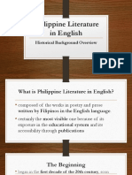 2 Philippine Literature in English (Historical Overview)
