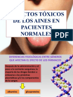 Efectos tóxicos de los AINES y factores que afectan su acción