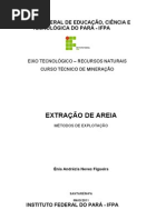 Trabalho de Extração de areia