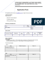 Internship Application Form
