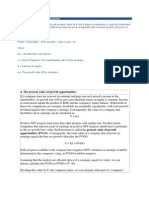 Present Value of Growth Opportunities