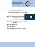 Rundown Acara Webinar FTSPK ITS