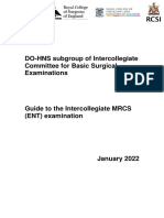 Guide to the intercollegiate MRCS (ENT) exam
