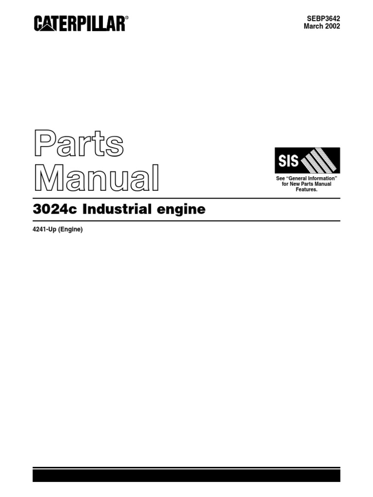 Cat - 3024 C | PDF | Motor de combustión interna | Máquinas