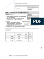 Lab Report 3 - Bioplastic From Plant Starch