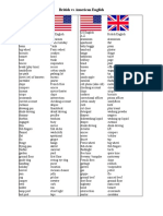 British Vs American English