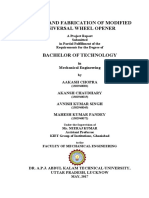 Design and Fabrication of Modified Universal Wheel Opener