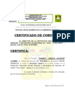 Certificado de Conducta 2022