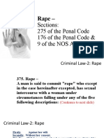 Penal Code - Rape