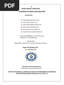 " Building Planing and Drawing": A Micro Project Report On