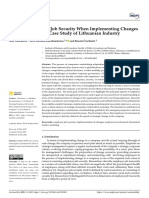 Ensuring Employee Job Security When Implementing Changes in The Company: A Case Study of Lithuanian Industry