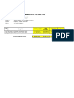 Comparativo de Presupuesto Moificado