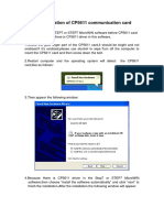 The Installation of CP5611 Communication Card