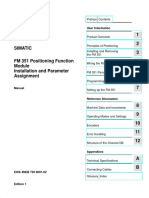 FM 351 Positioning Function Installation and Parameter