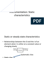 Instrumentation: Static Characteristics