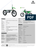 2022 kx250 Es La Spec Sheet