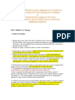 Preparo do conduto radicular para núcleo metálico fundido