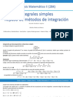08-Integrales Simples - Repaso de Métodos de Integración