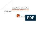 Relatório de Avaliação Técnica de Imóvel Rural MONDELLI INDÚSTRIA DE ALIMENTOS S - A Outubro 2015
