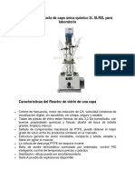 Reactor de Mezcla de Capa Única Químico 2L SLR2L para Laboratorio