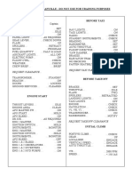 A320 Checklist