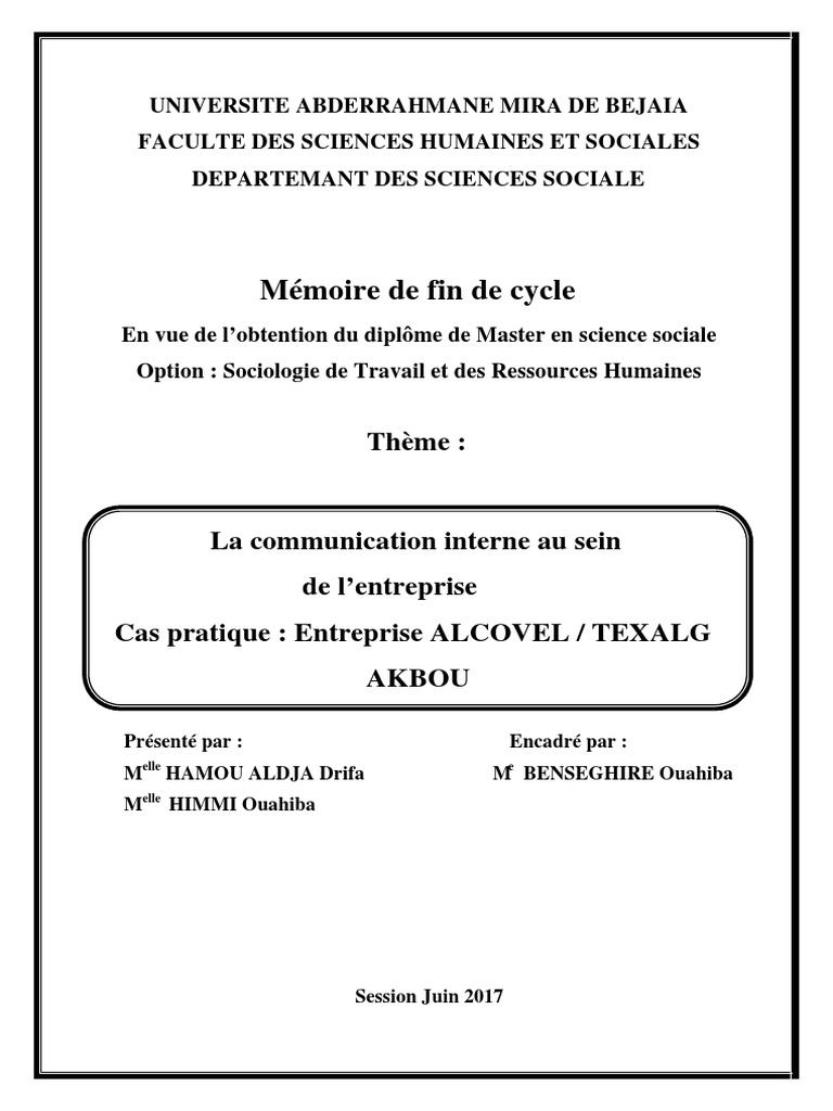 Communication interne en entreprise | PDF | la communication | Business