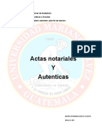 Actas y Autenticas