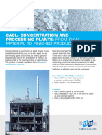 Cacl Concentration and Processing Plants: From Raw: Material To Finished Product