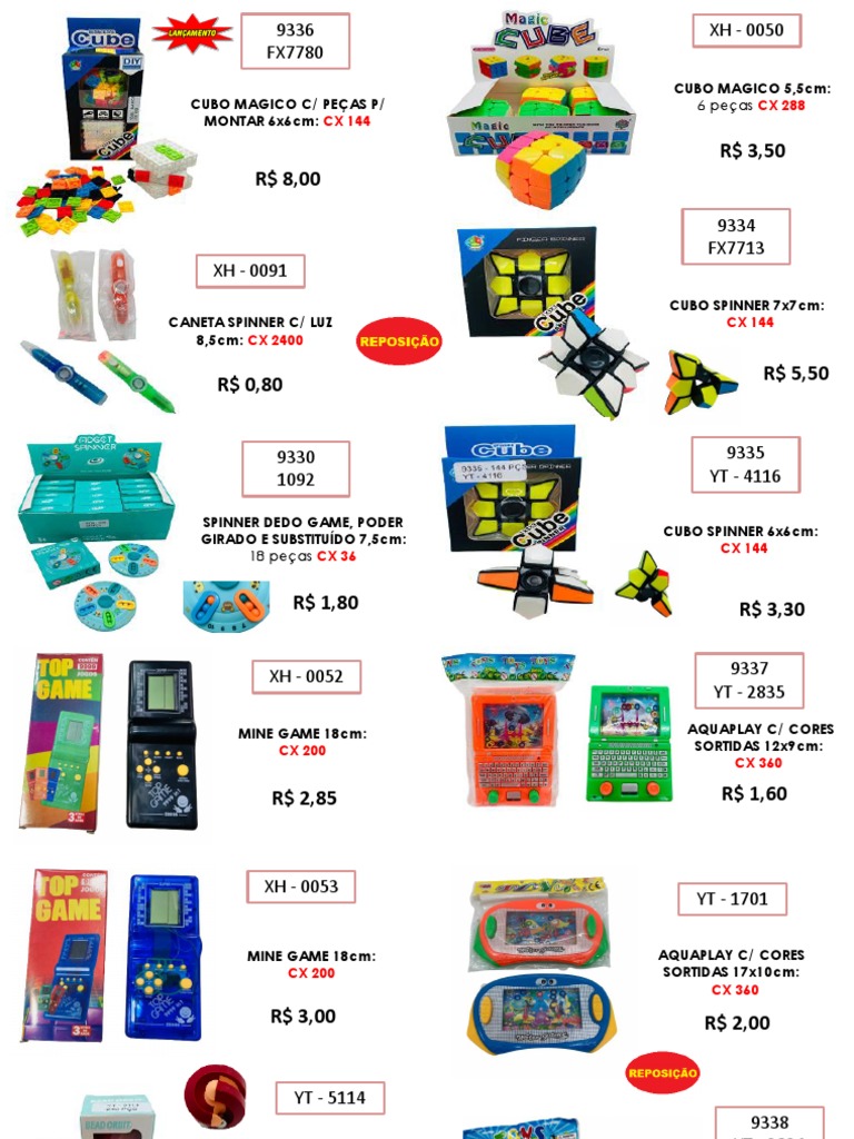 Brinquedos Diversos com Preços Acessíveis | PDF