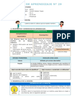 Sesión de Aprendizaje