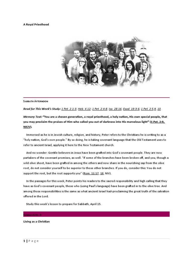 A Royal Priesthood Pdf Covenant Biblical Jesus