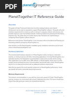 PlanetTogether IT Reference Guide