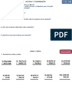 Ejercicios Repaso de Español y Matematicas