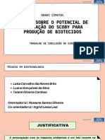 Produção de biotecido a partir do SCOBY