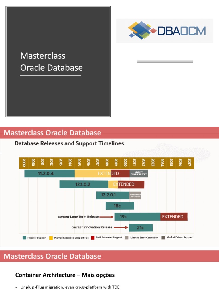 MasterclassOracleDatabase Aula 2 | PDF | Oracle Database | Databases