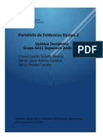 Portafolio de Evidencias Quimica Parcial 3