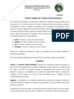 Acta de Donación de Terreno (Tanque de Distribución)