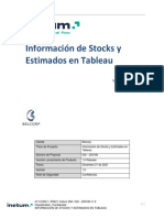 ISD-235199 Información de Stocks y Estimados en Tableau