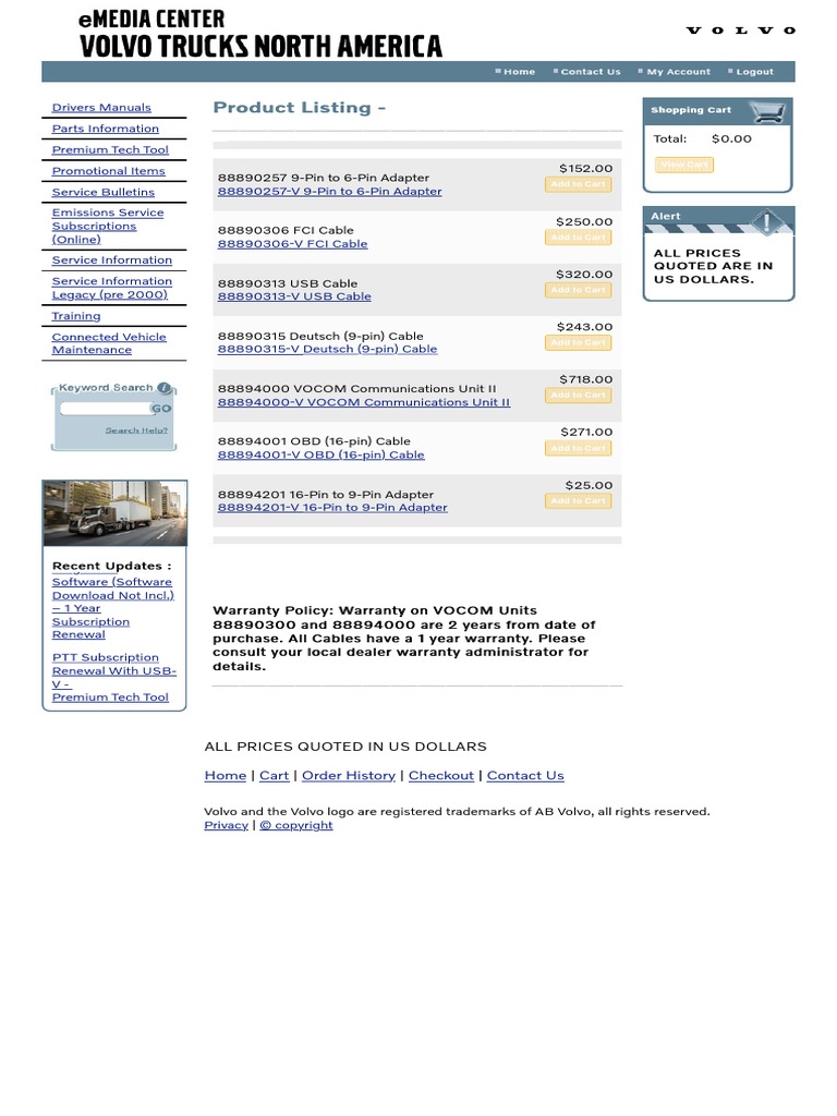 Volvo Emedia Subscription and Products | PDF | Computing | Motor Vehicle
