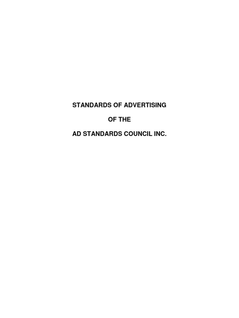 Advertising Standards Council Code 2024 | PDF | Alcoholic Drinks ...