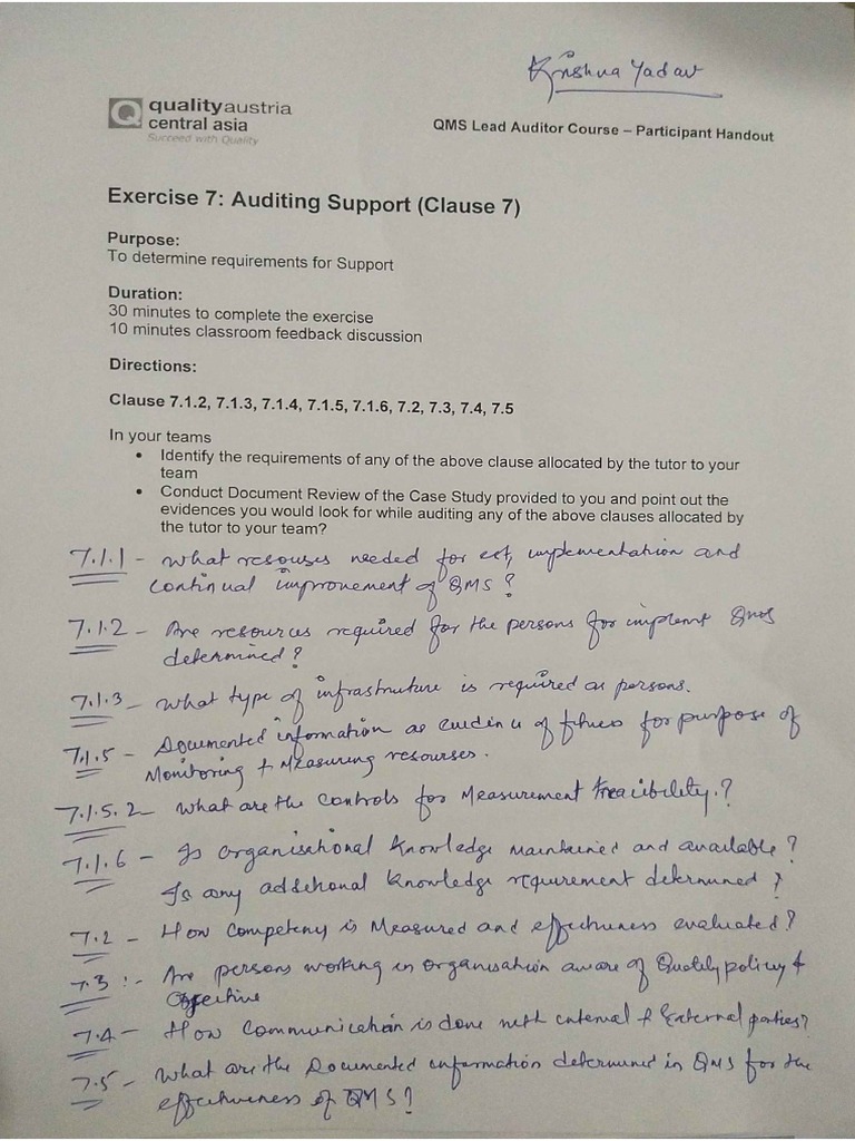 Exercise 7 To 10 | PDF