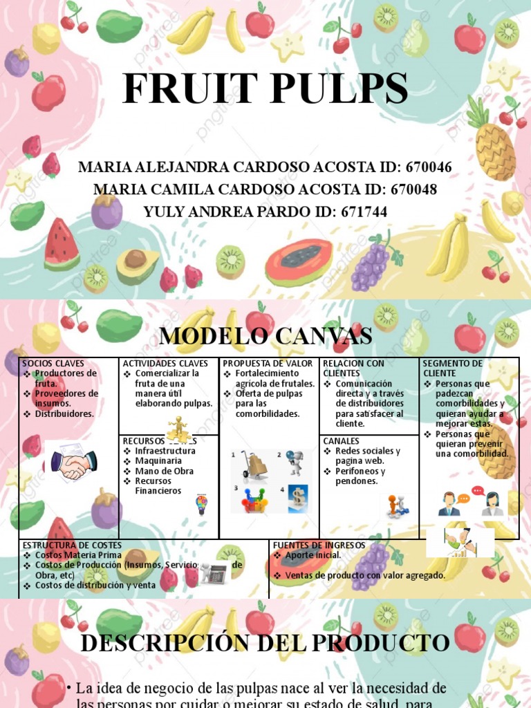 Fruit Pulps PDF Frutas comestibles Fruta