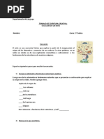 Trabajo Escritura Creativa  5° básico Mito.