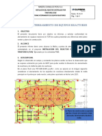 Informe de Aterramiento de Equipos Reactores