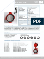 VALV. MARIPOSA SIGEVAL - Ficha Técnica Serie WAFER FL(w)