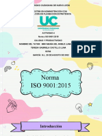 ISO 9001:2015 Calidad y productividad